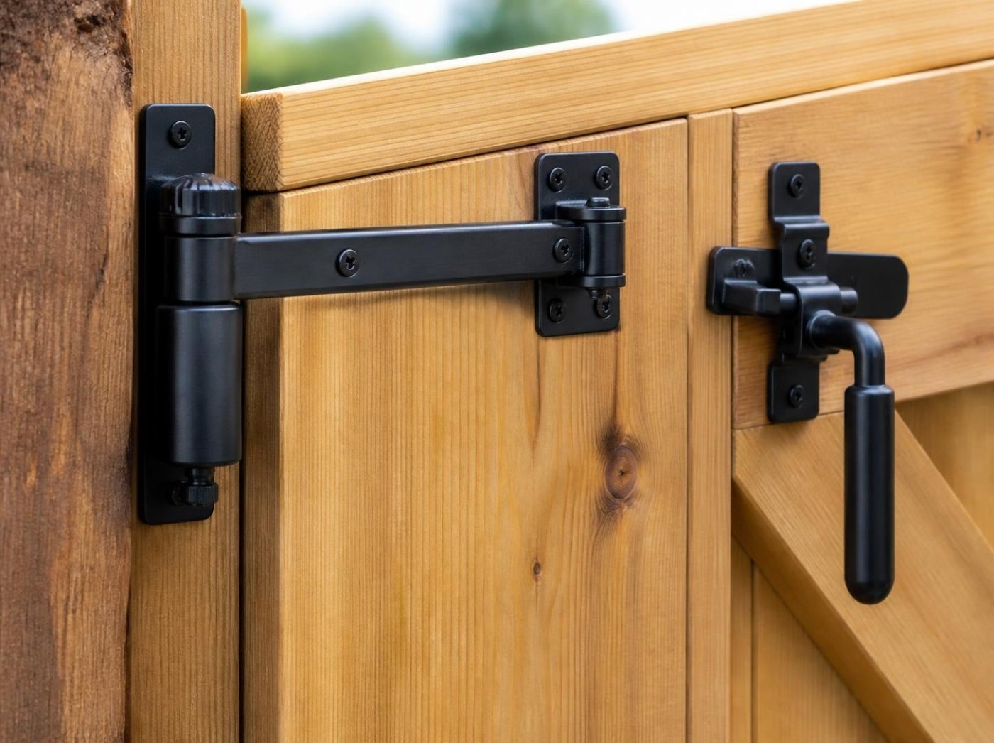 Heavy-duty gate hardware